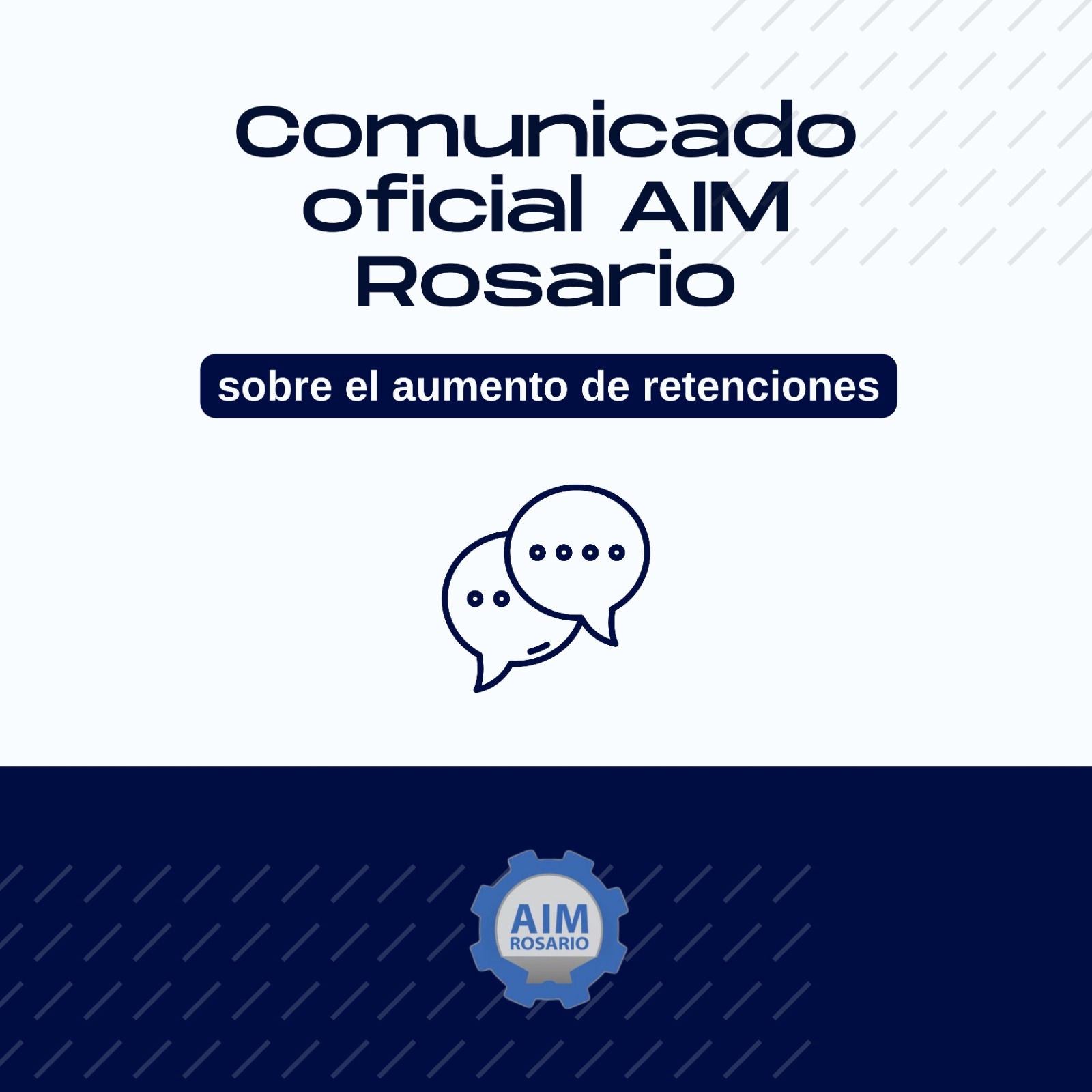 Comunicado de AIM Rosario sobre el aumento de retenciones